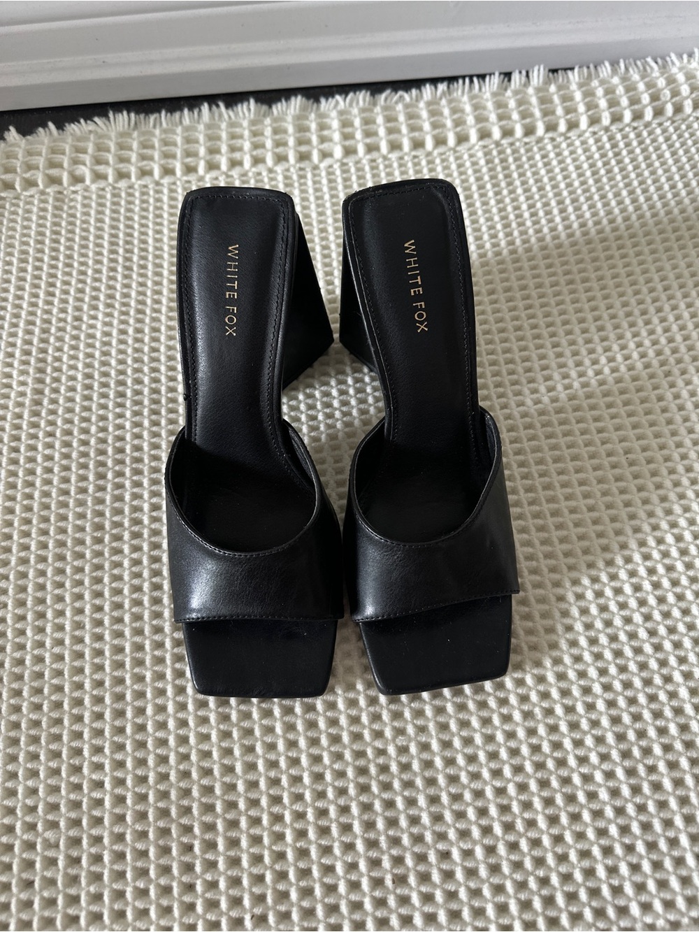 White Fox Boutique Black Sweet Talker Mules - Picture 2 of 5
